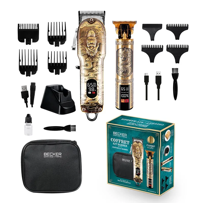Kit de tondeuses sans fil avec trousse de voyage BARBER LAB BECKER - miniature 5 - Zenkaa