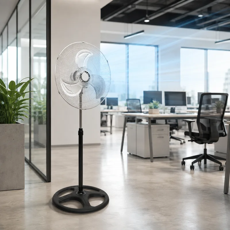 Ventilateur sur Pied Puissant 45 cm – 90W - miniature 3 - Zenkaa