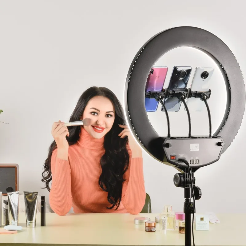 Selfie sur trépied professionnel avec 3 supports téléphone RL18 Wi light - miniature 2 - Zenkaa