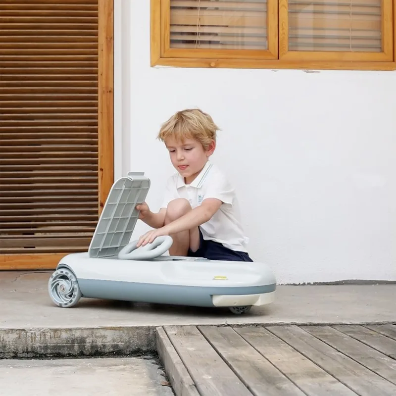 Vortex - MOP KART - Kart de nettoyage pour enfants - Batterie 12V - Poignée réglable - Coffre 6L - miniature 7 - Zenkaa