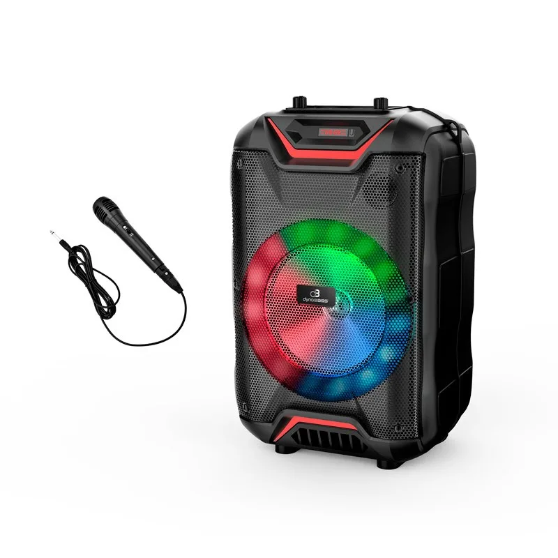Dynabass - Enceinte LED sans fil - Jeu de lumière et micro - Télécommande - Bluetooth - Usb - Autonomie (6h) - miniature 3 - Zenkaa