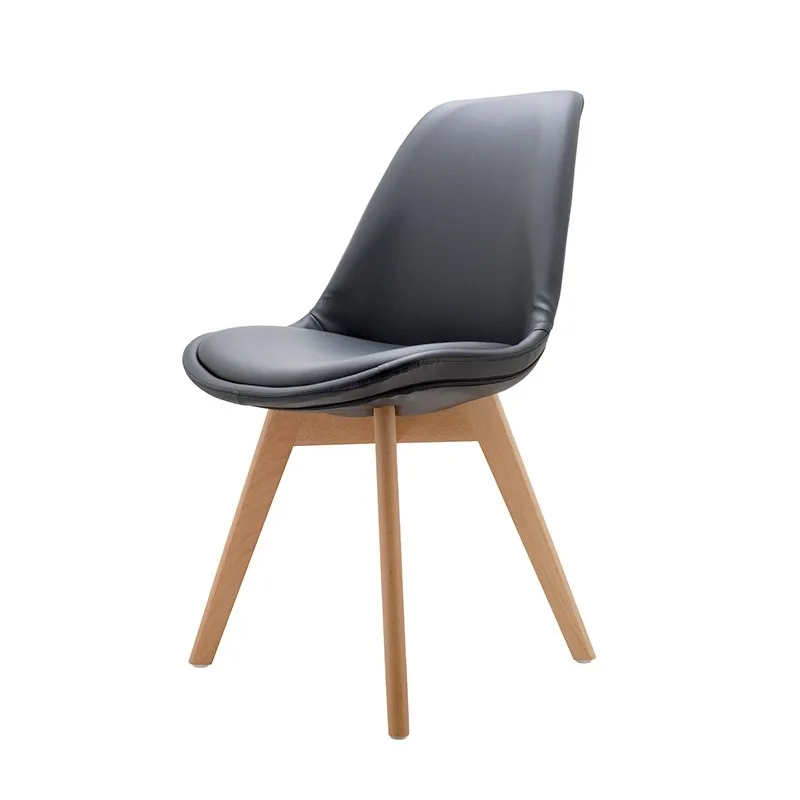CHAISE AVEC PIEDS EN BOIS DE HÊTRE MODÈLE PCX602B NOIR GASOLINE - miniature 2 - Zenkaa