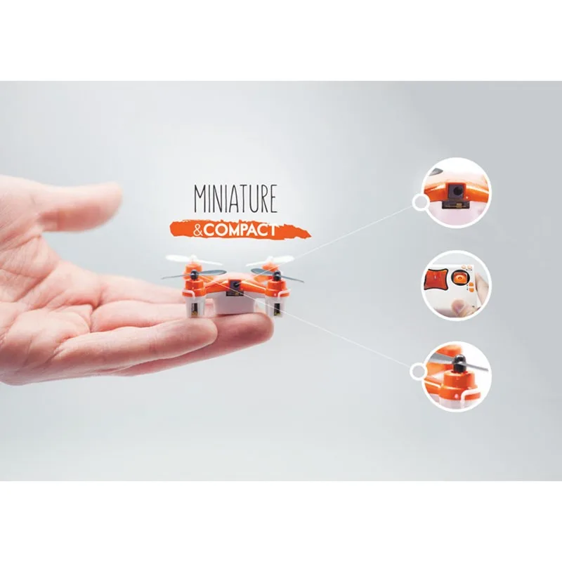 DRONE QUADCOPTERE RÉSISTANT AUX IMPACTS MODÈLE KATANE ORANGE - miniature 2 - Zenkaa