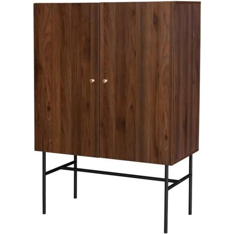 LODGE BUFFET 2 PORTES 1 TIROIR BOIS ET MÉTAL FALODGECAB2P1T - miniature 3 - Zenkaa