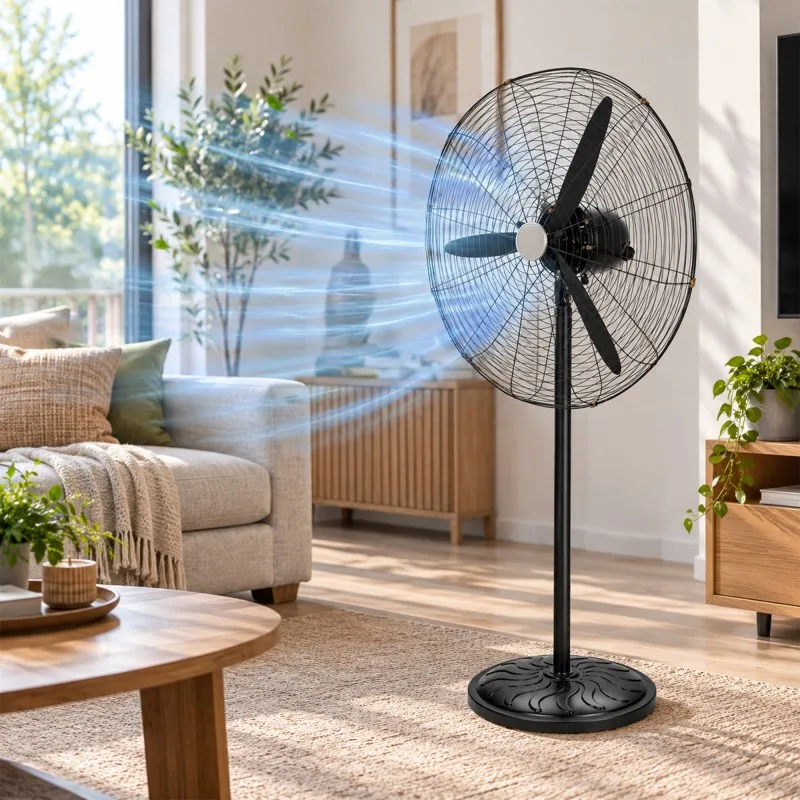 Ventilateur Industriel 2-en-1 (Pied & Mural) – 130W - miniature 3 - Zenkaa