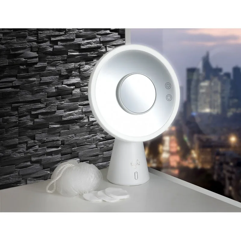 Yoghi - BE WHITE - Miroir 3en1 avec lumière LED et enceinte bluetooth - miniature 3 - Zenkaa