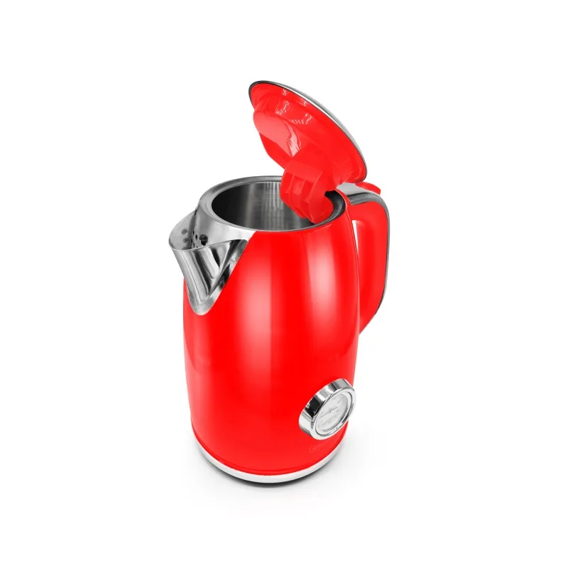 Kitchencook - RETRO_TEA_RED - Rouge - Bouilloire rétro 1,7 L - Thermomètre intégré - 2200 W - miniature 3 - Zenkaa