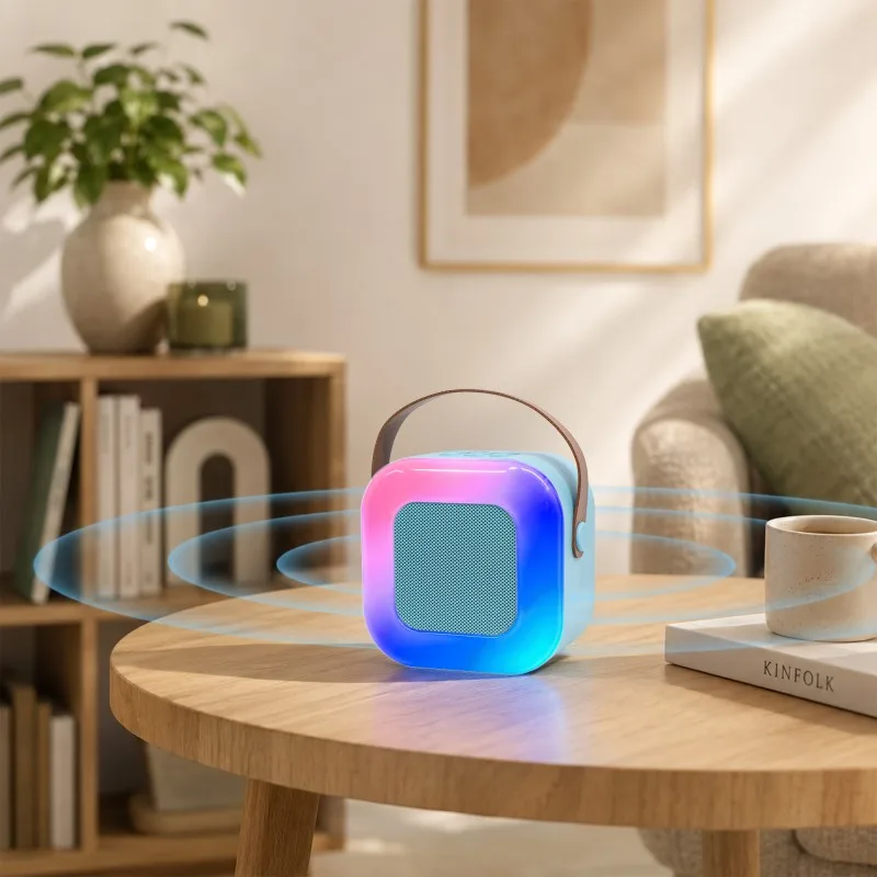 Dynabass - BOOMLED S - Enceinte karaoké portable pour enfants - Micro inclus - Bluetooth 5.4 - LED RGB - miniature 3 - Zenkaa