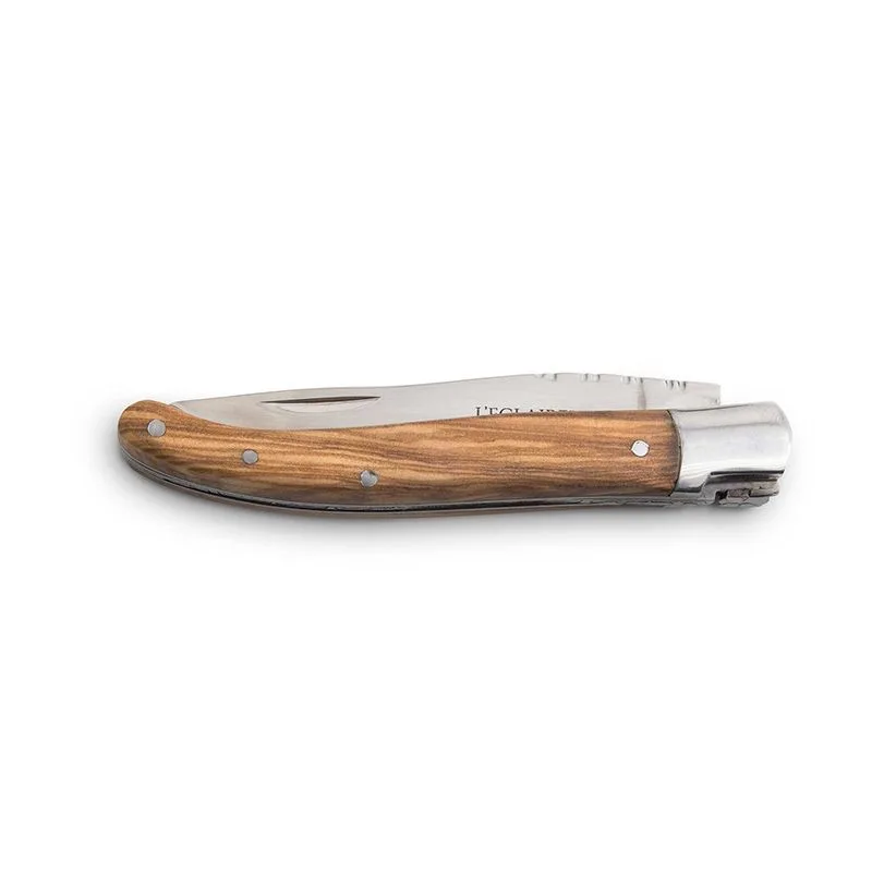 Couteau De Poche Le Dandy By L'éclaireur Bois Olivier - miniature 3 - Zenkaa
