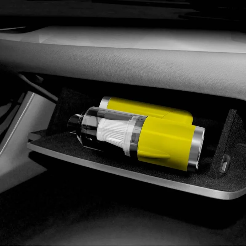 Vortex - CRC90 Yellow - Aspirateur à main sans fil pliable avec LED et accessoires - miniature 3 - Zenkaa
