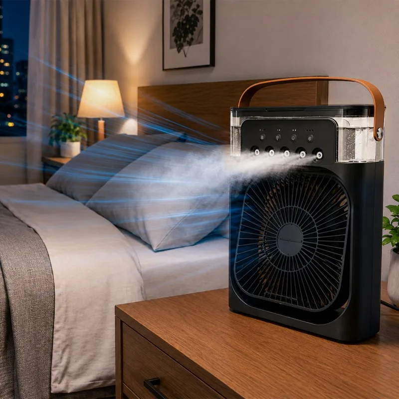 Ventilateur Brumisateur de Table – USB-C et LED - miniature 3 - Zenkaa