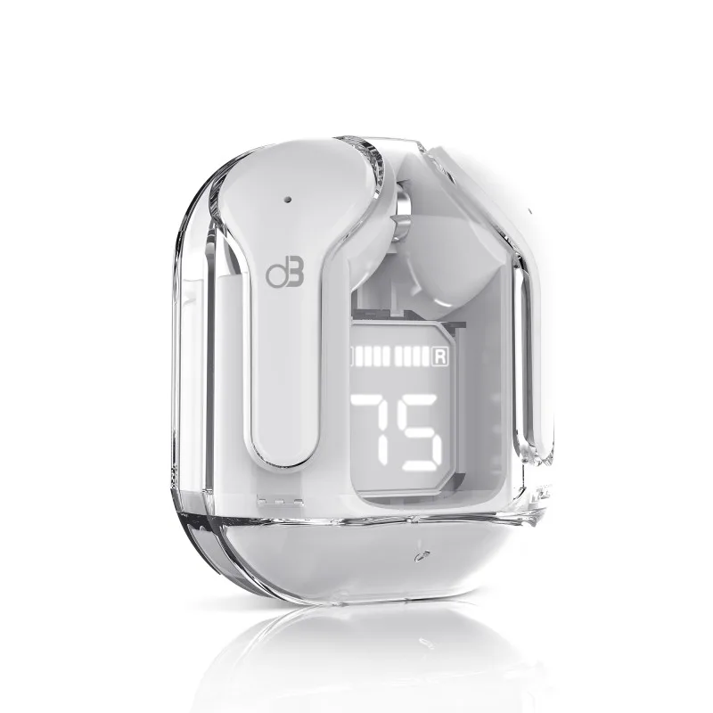 DynaBass - RX52_WHITE - Blanc - Écouteurs TWS Bluetooth 5.1 - Écran LED - IPX2 - miniature 5 - Zenkaa