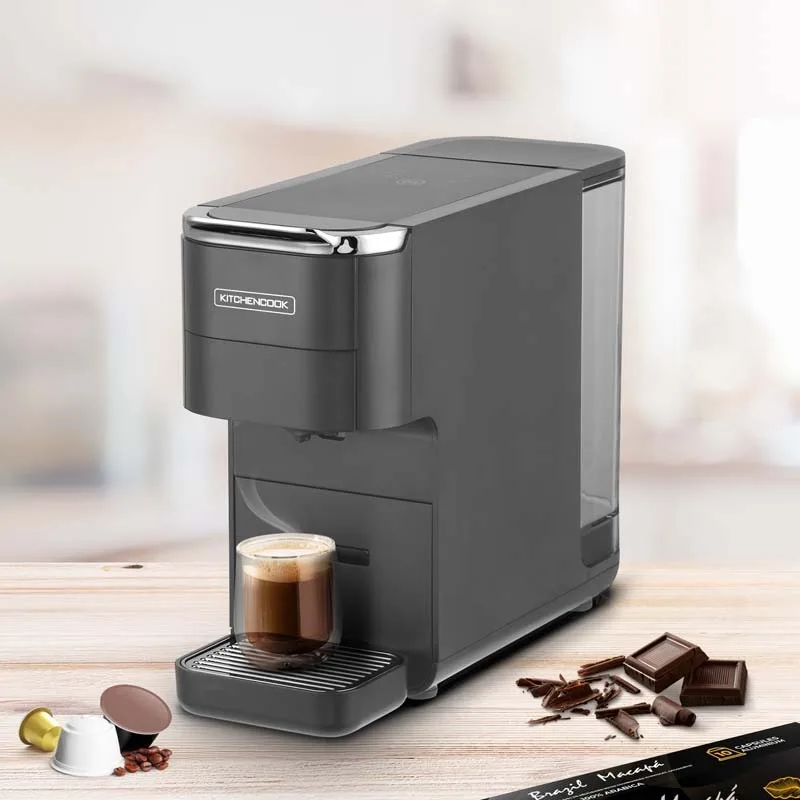MACHINE À CAFÉ MULTI DOSETTES ET CAFÉ MOULU MULTI II GREY KITCHENCOOK - miniature 3 - Zenkaa