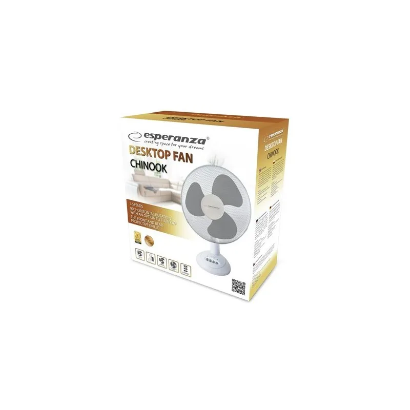 Ventilateur de bureau 30 cm EHF003WE ESPERANZA - miniature 4 - Zenkaa