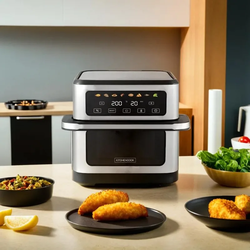 FRITEUSE À AIR 10L 1 bac AIRMED10 HX KITCHENCOOK - miniature 2 - Zenkaa