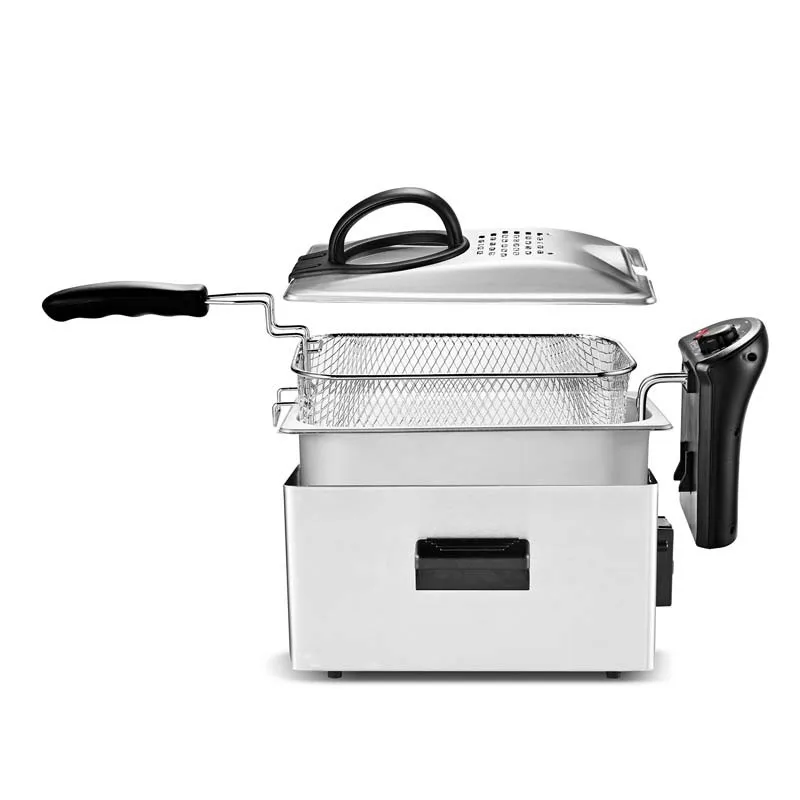 KitchenCook - K-FRY_INOX - Inox - Friteuse semi-pro - 3 L - 2100 W - miniature 2 - Zenkaa