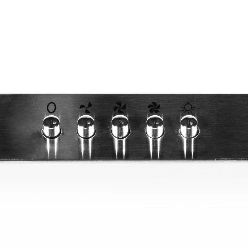 Bomann - DU611X - Gris - Hotte murale 500 m³/h - 3 vitesses - Filtre charbon actif - 205 W - miniature 3 - Zenkaa