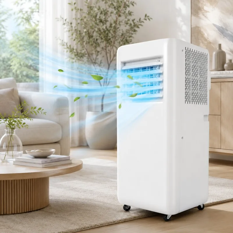 Climatiseur Portable - Blanc - 7000 BTU - 3-en-1 - Silencieux 64 dB - miniature 2 - Zenkaa