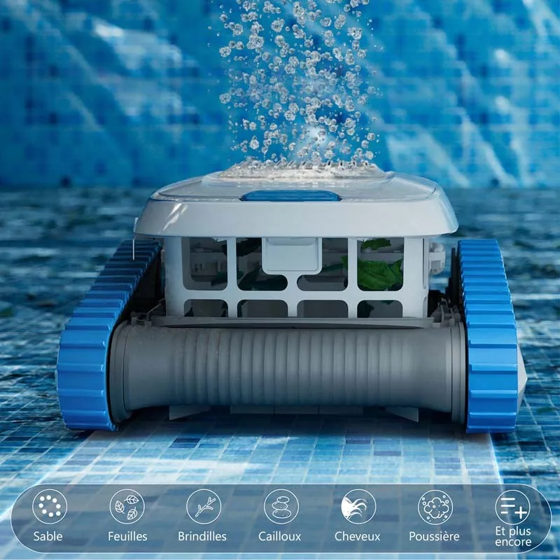 Thomson - SUBMARINE Y - Robot nettoyeur piscine - Fond parois ligne d’eau - Nettoyage complet - miniature 6 - Zenkaa