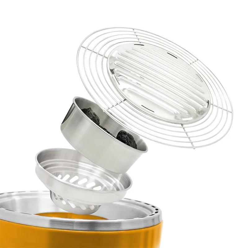 Barbecue Nomade A Charbon Cuisson Saine NOMADE_YELLOW De Barbecute - miniature 2 - Zenkaa