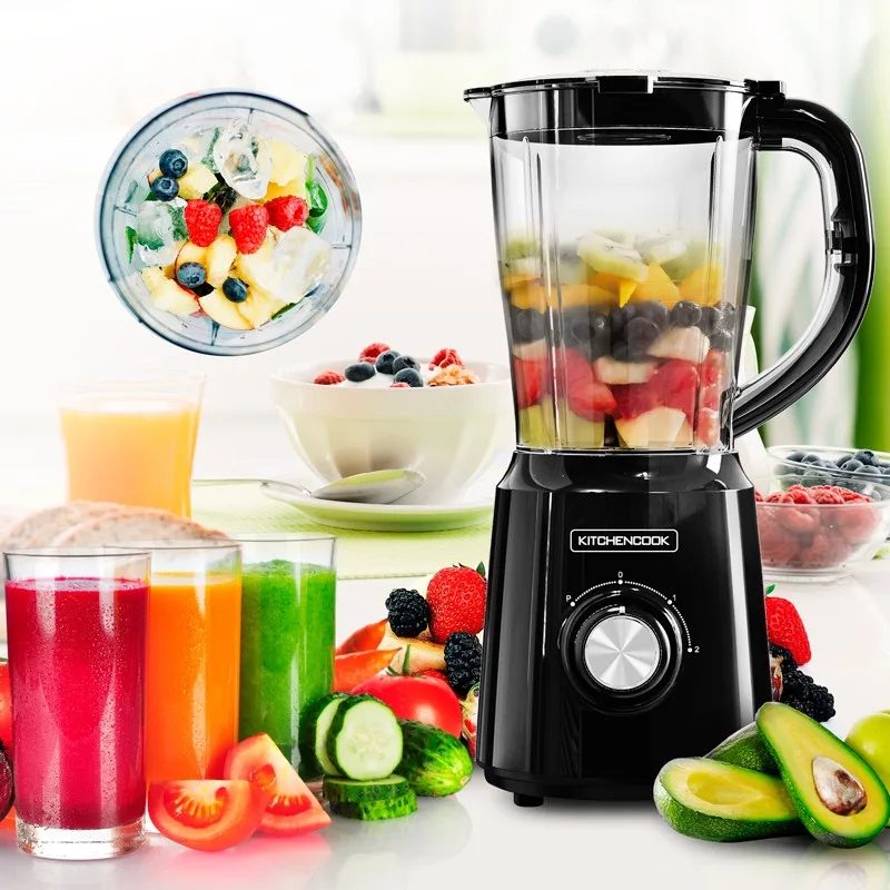 Blender 1.5L avec 2 lames inox B5TURBO noir Kitchencook - miniature 6 - Zenkaa