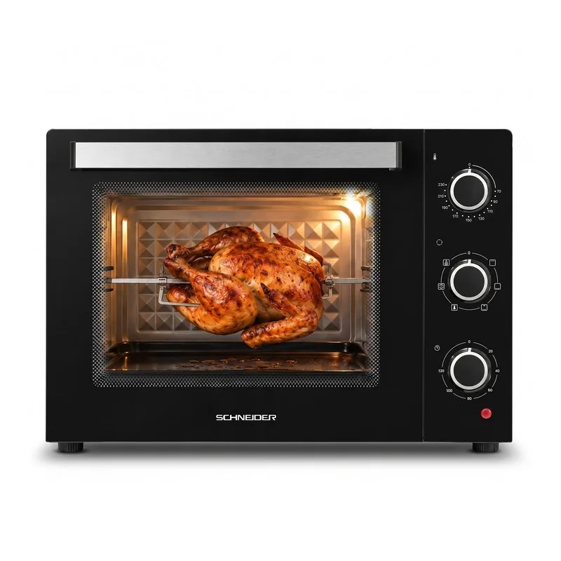 Schneider - SCEO2355MFB - Noir - Four électrique 55 L multifonction - Tournebroche - 1900 W - miniature 3 - Zenkaa