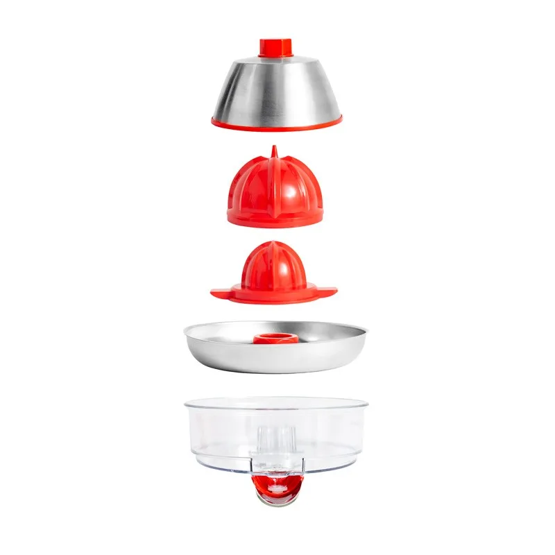 Presse agrumes double cônes et filtre en acier PRESSJUICE rouge Kitchencook - miniature 2 - Zenkaa