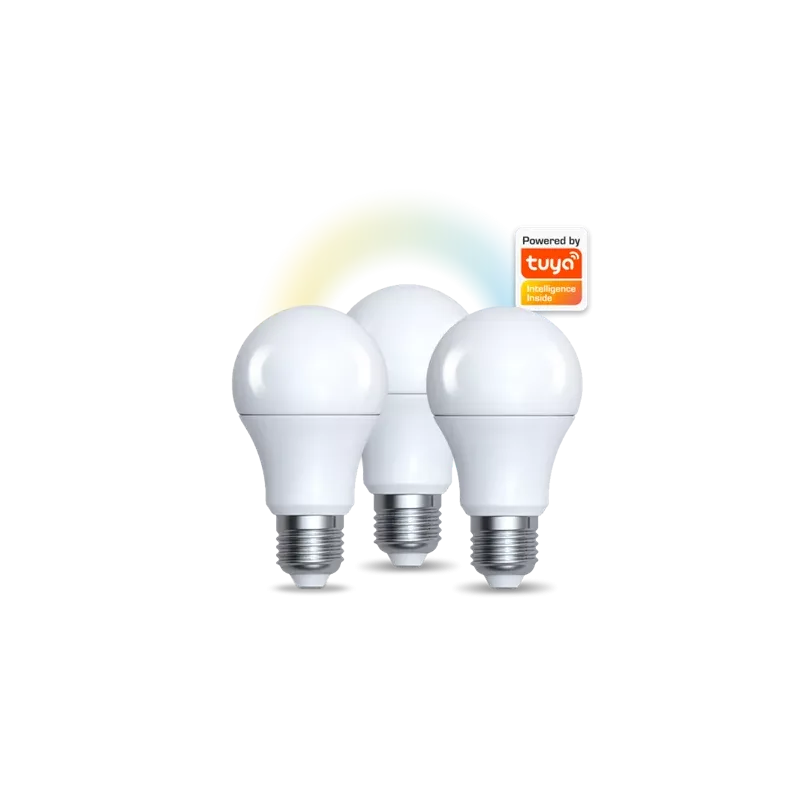Denver - SHL340 – Blanc – Ampoule Wi-Fi E27 – 9W – Dimmable – Alexa/Google – Pack de 3 - miniature 2 - Zenkaa