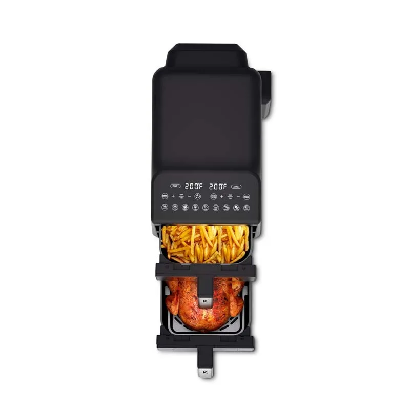 KitchenCook - AIRFLOW 11 - Double friteuse à air verticale 11L - 7 programmes - miniature 3 - Zenkaa