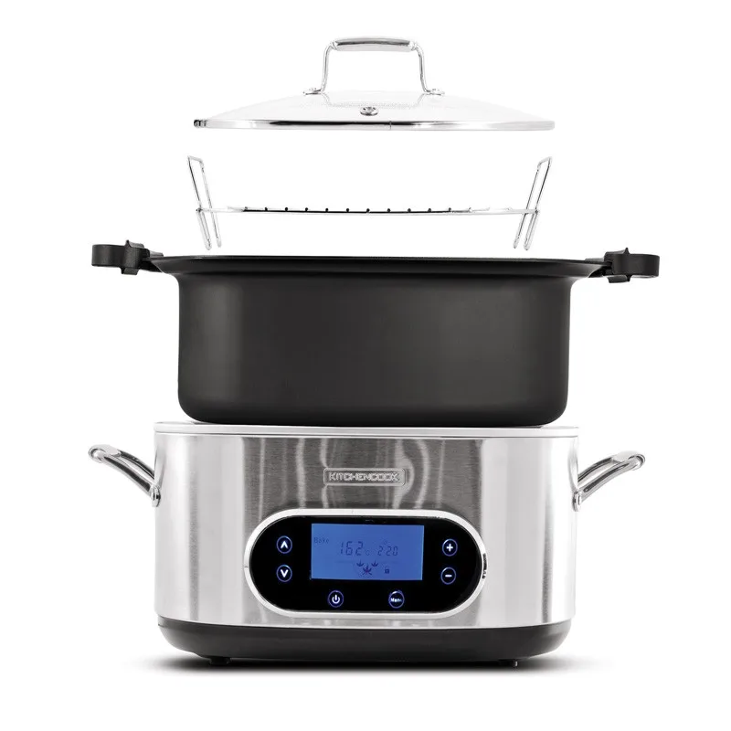 Kitchencook - Multicuiseur 11en1 - 5,6L - Cuve aluminium amovible - 1350W - Minuterie (12h) - Ecran LCD - Maitien au chaud - miniature 2 - Zenkaa