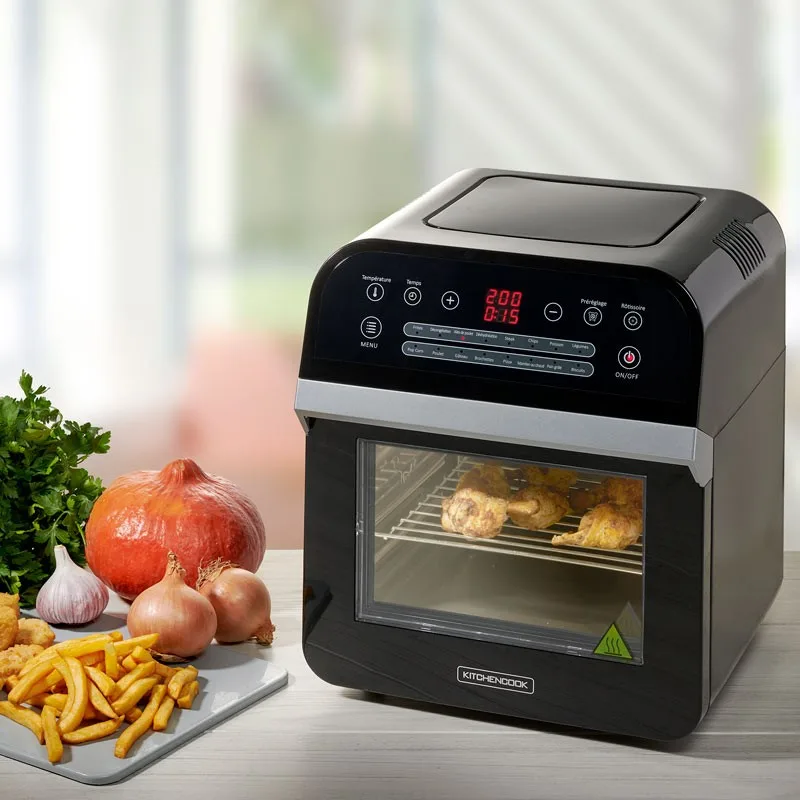 KitchenCook - AIR BAY - Noir - Four Air Fryer - 12 L - 1600 W - miniature 4 - Zenkaa