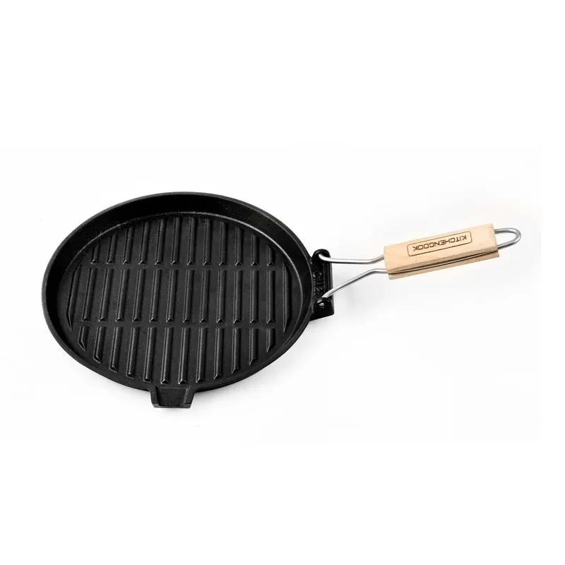 Grill rond en fonte émaillée 27 cm GRILL27A TFI KITCHENCOOK - miniature 4 - Zenkaa