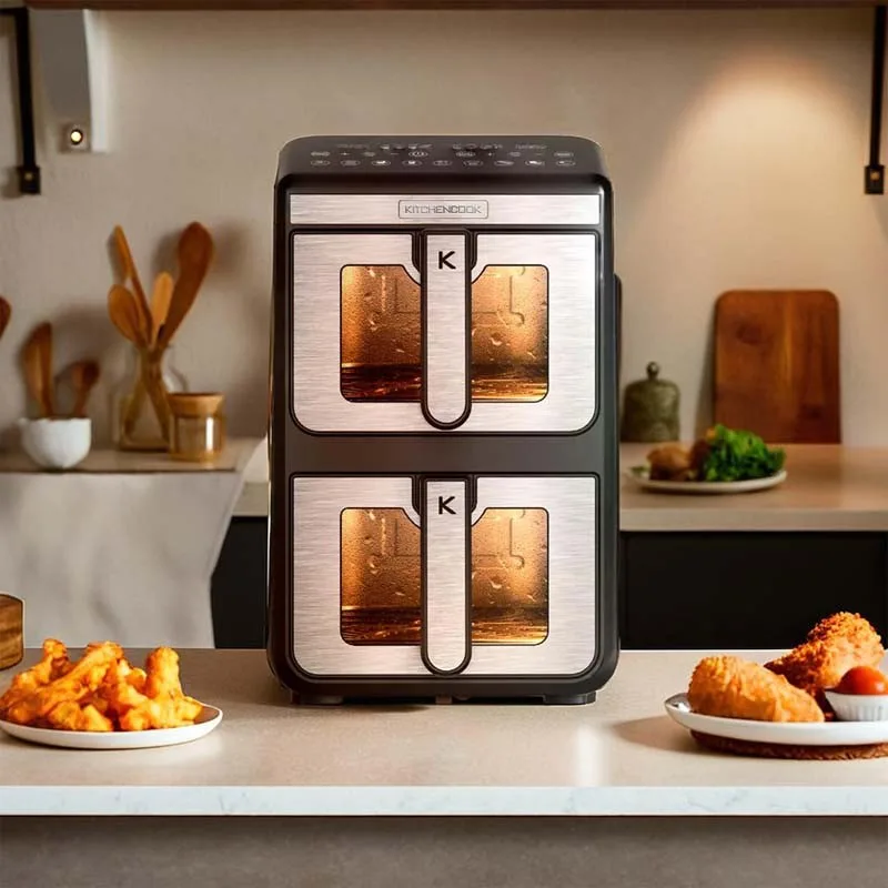 KitchenCook - AIRFLOW 11 - Double friteuse à air verticale 11L - 7 programmes - miniature 2 - Zenkaa