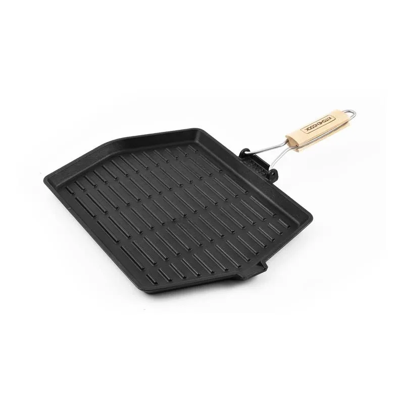 Grill rectangulaire en fonte émaillée 35 x 28 cm GRILL3528A TFI KITCHENCOOK - miniature 4 - Zenkaa