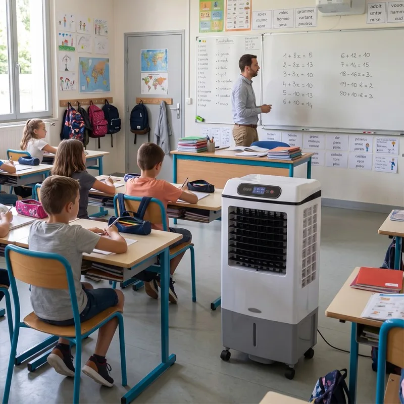 Rafraîchisseur d’air 35 L  4000 m³/h avec 3 vitesses et Télécommande - miniature 5 - Zenkaa