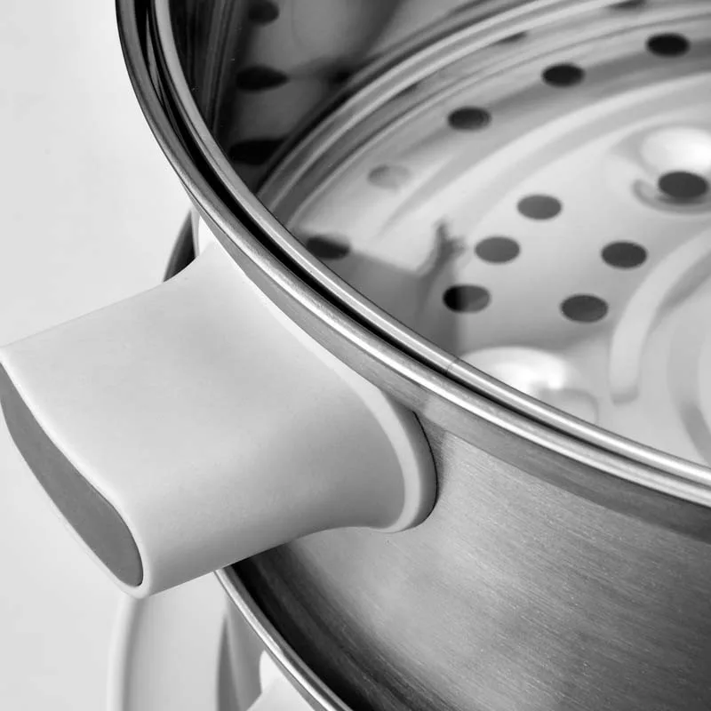 Kitchencook - Cuiseur vapeur MULTI STEAM 9 - 600 W 9 L - 3 plateaux inox - miniature 8 - Zenkaa