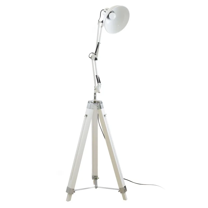 Gasoline - OFFICE_P_170_PURE - Blanc - Lampadaire décoratif - Bois et métal - Hauteur 170 cm - miniature 3 - Zenkaa