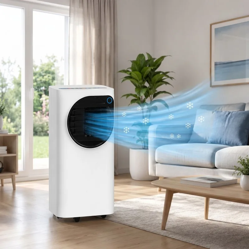 Climatiseur portable - Blanc - 3 en 1 - 10000 BTU - Wi-Fi - miniature 3 - Zenkaa