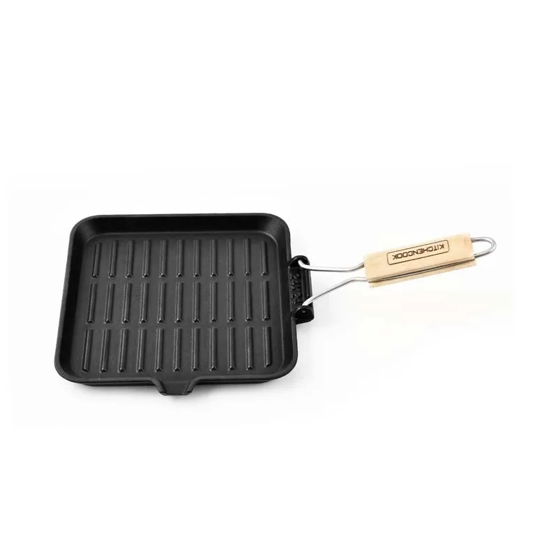 Kitchencook - GRILL24 TFI - Grill carré fonte d’aluminium 24 cm - Revêtement antiadhésif - Tous feux induction - miniature 7 - Zenkaa