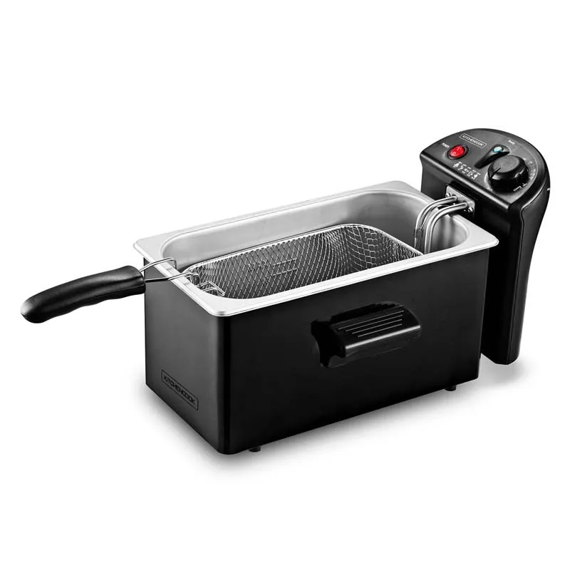 Kitchencook - Friteuse 3L inox semi pro - 2100W - Couvercle avec fenêtre - Rangement compact - Pieds antidérapants - miniature 6 - Zenkaa