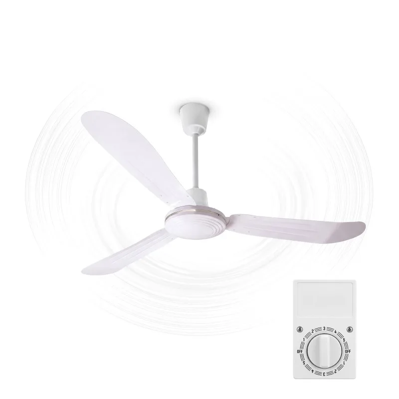 Brasseur d'air plafond - 140 cm - 100 W - 5 vitesses - Télécommande - Zenkaa
