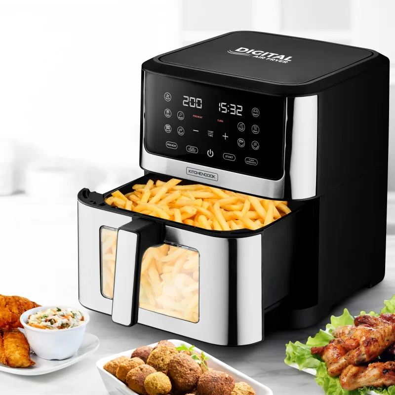 KitchenCook - AIRMED WXL - Friteuse sans huile 8L - 8 programmes - miniature 6 - Zenkaa