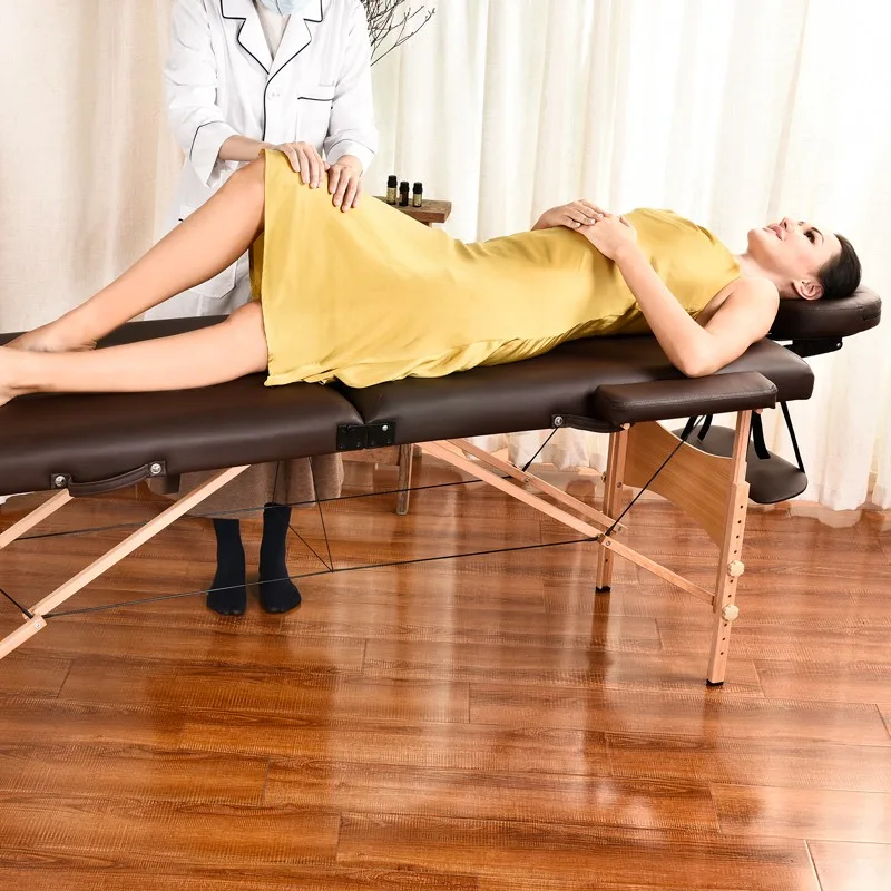 Table de massage pliante avec accessoires et housse TDM102 marron Yoghi - miniature 4 - Zenkaa