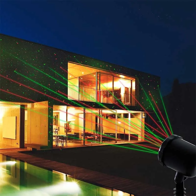 Projecteur laser rouge et vert avec piquet de terre LASER100 de Wi-Light - miniature 2 - Zenkaa