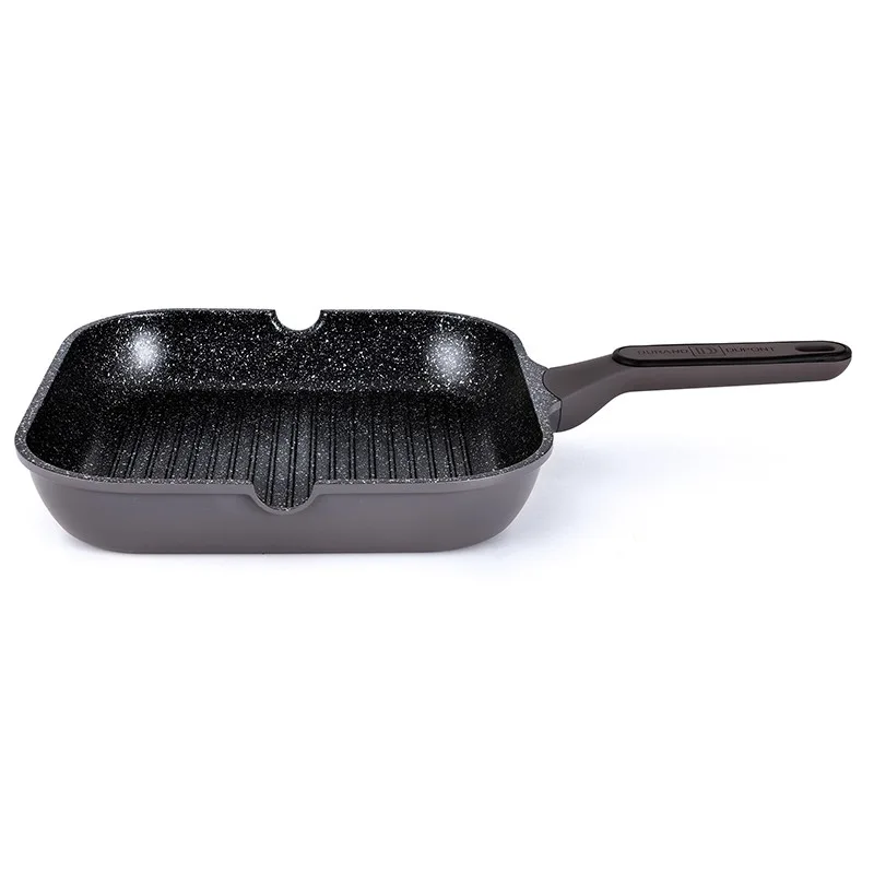 Grill 28cm fonte d'aluminium anti adhésif TFI SYCAMORE Kitchencook - miniature 4 - Zenkaa