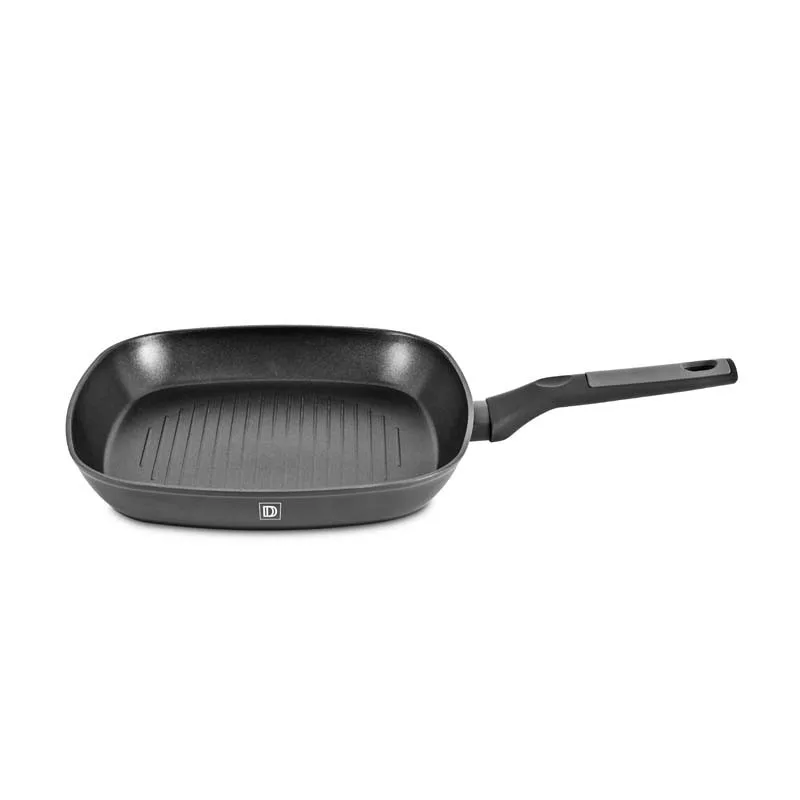 GRILL EN ALUMINIUM FORGÉ 28CM PLATINIUM GRIL28TFI DE DURAND DUPONT - miniature 4 - Zenkaa