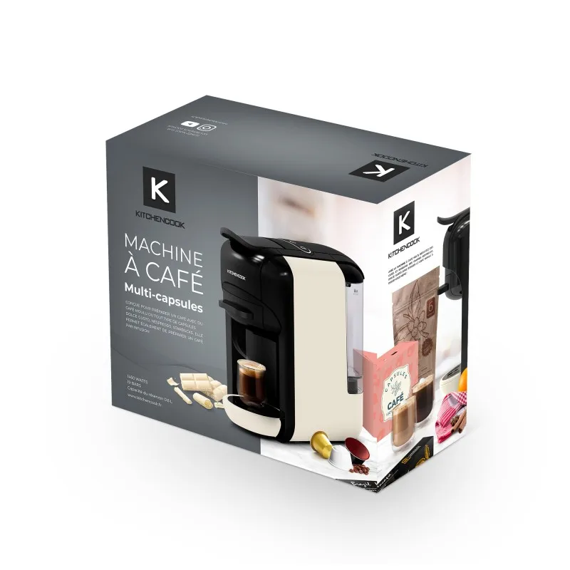 MACHINE À CAFÉ MULTI DOSETTES & CAFÉ MOULU – MULTI CREAM KITCHENCOOK - miniature 6 - Zenkaa