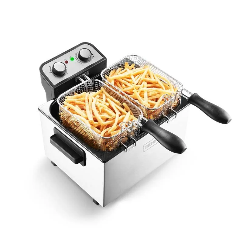 Friteuse Semi-Pro 3000w 5l Avec Fenêtre En Verre K-FRY XL INOX - Reconditionné - miniature 5 - Zenkaa