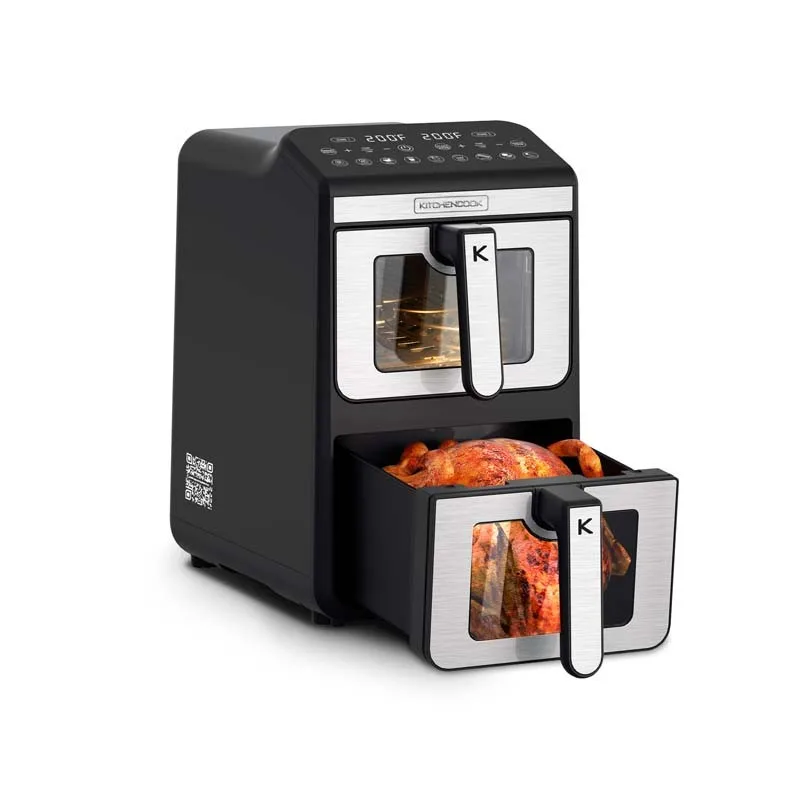 KitchenCook - AIRFLOW 11 - Double friteuse à air verticale 11L - 7 programmes - miniature 4 - Zenkaa