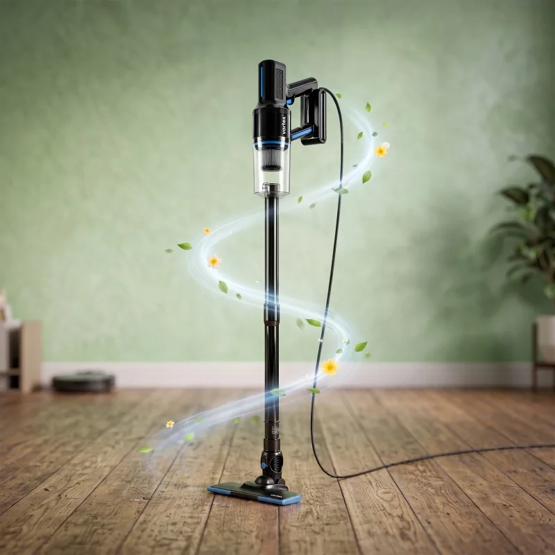 Vortex - Aspirateur balai 2en1 filaire - 400W - Filtre Hepa - Poignée ergonomique - Cordon 5m - Noir - miniature 4 - Zenkaa